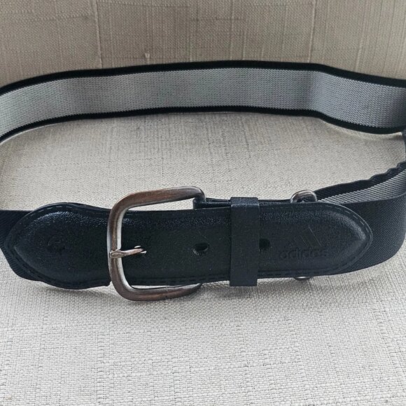 Adidas Boys Belt Black Stretched Waistband Sport Belt Pin Buckle Size adjustable - Picture 8 of 12